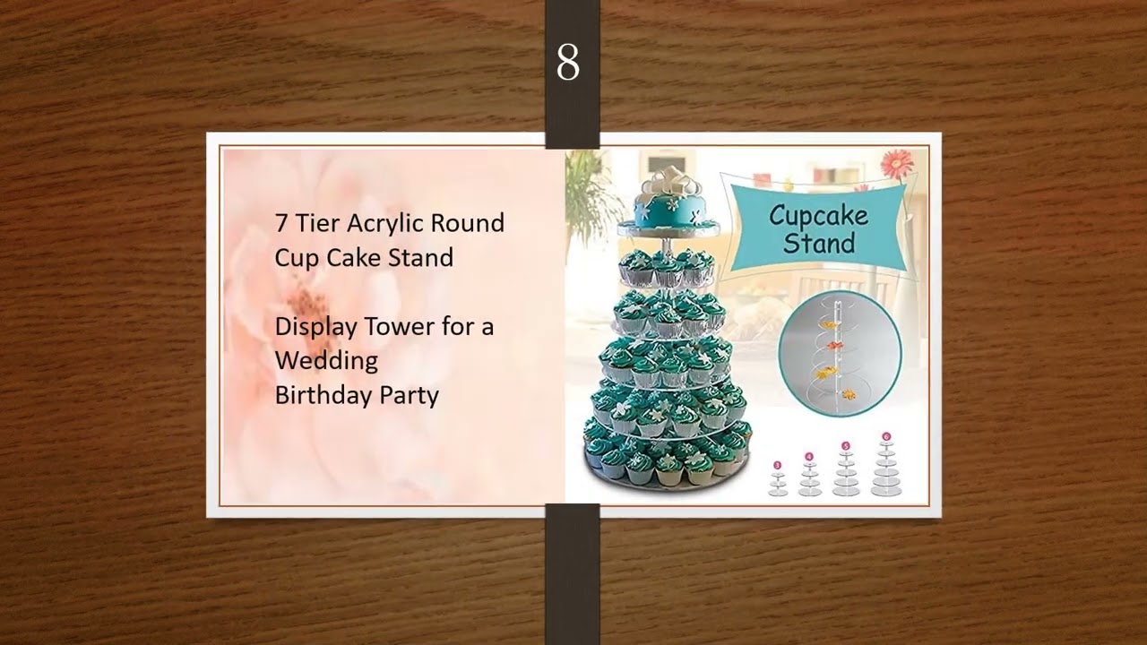 wedding cake and cupcake stand