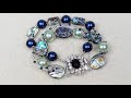 Triple Strand Abalone Bracelet w/ John Bead Curiosities Box #16 Marie Antoinette