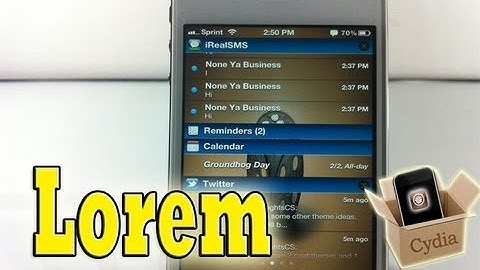 Lorem (Cydia Tweak) - Dismiss NC Notifications By Swiping Either Left Or Right