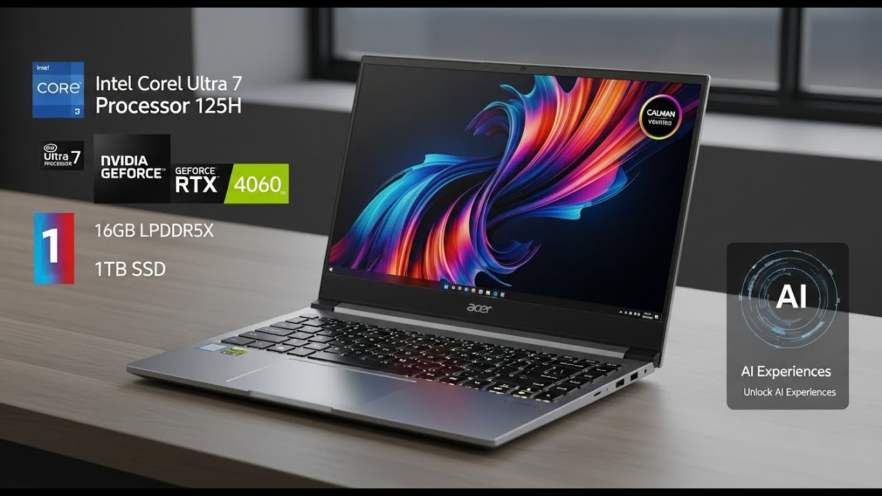 Обзор Acer Swift X 14 | 14,5-дюймовый OLED-экран 120 Гц, Intel Ultra 7 155H, RTX 4060, 16 ГБ ОЗУ,...