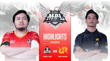 GEEK FAM vs RRQ HOSHI HIGHLIGHTS | MPL ID S13 PLAYOFFS DAY 1 GEEK vs RRQ