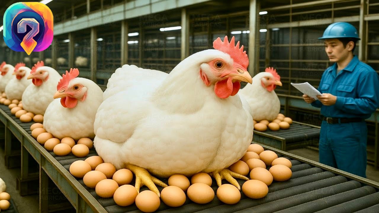 Как МИЛЛИОНЫ куриных яиц обрабатывают на заводе. Уникальные кадры с производства!