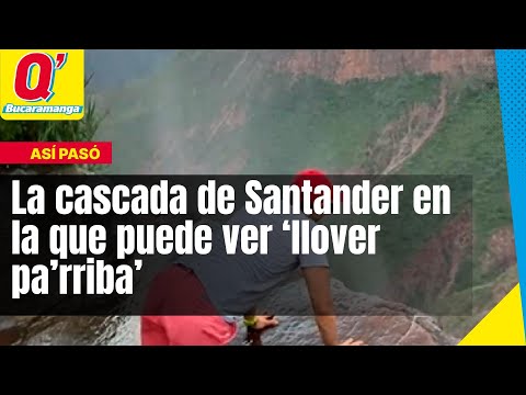 La cascada de Santander en la que puede ver ‘llover pa’rriba’