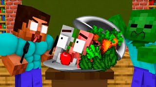 Monster School : COOKING 2 CHALLENGE - Minecraft Animation