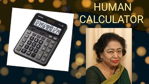 SHAKUNTALA DEVI THE HUMAN CALCULATOR GUINNESS BOOK OF WORLD RECORD OFFICE VIDEO.
