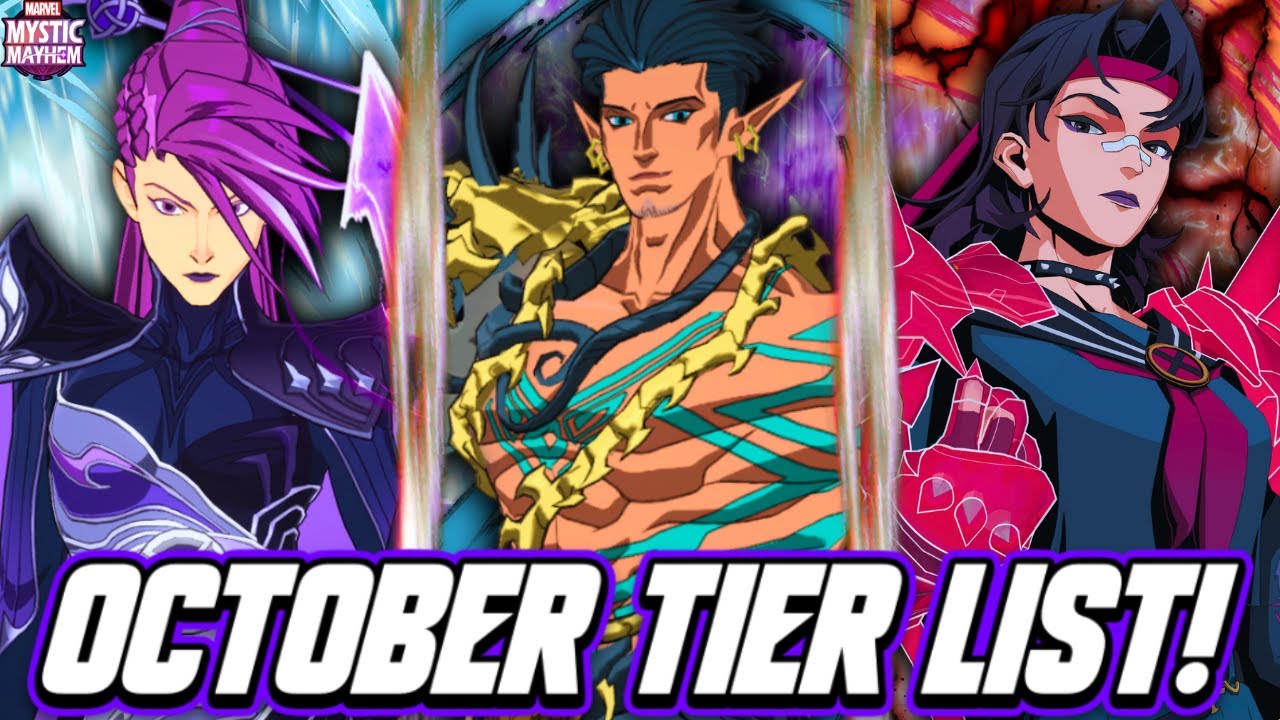 [Marvel Mystic Mayhem] РЕЙТИНГ КАЖДОГО ПЕРСОНАЖА В ИГРЕ!! СПИСОК УРОВНЯ ЗА ОКТЯБРЬ!!