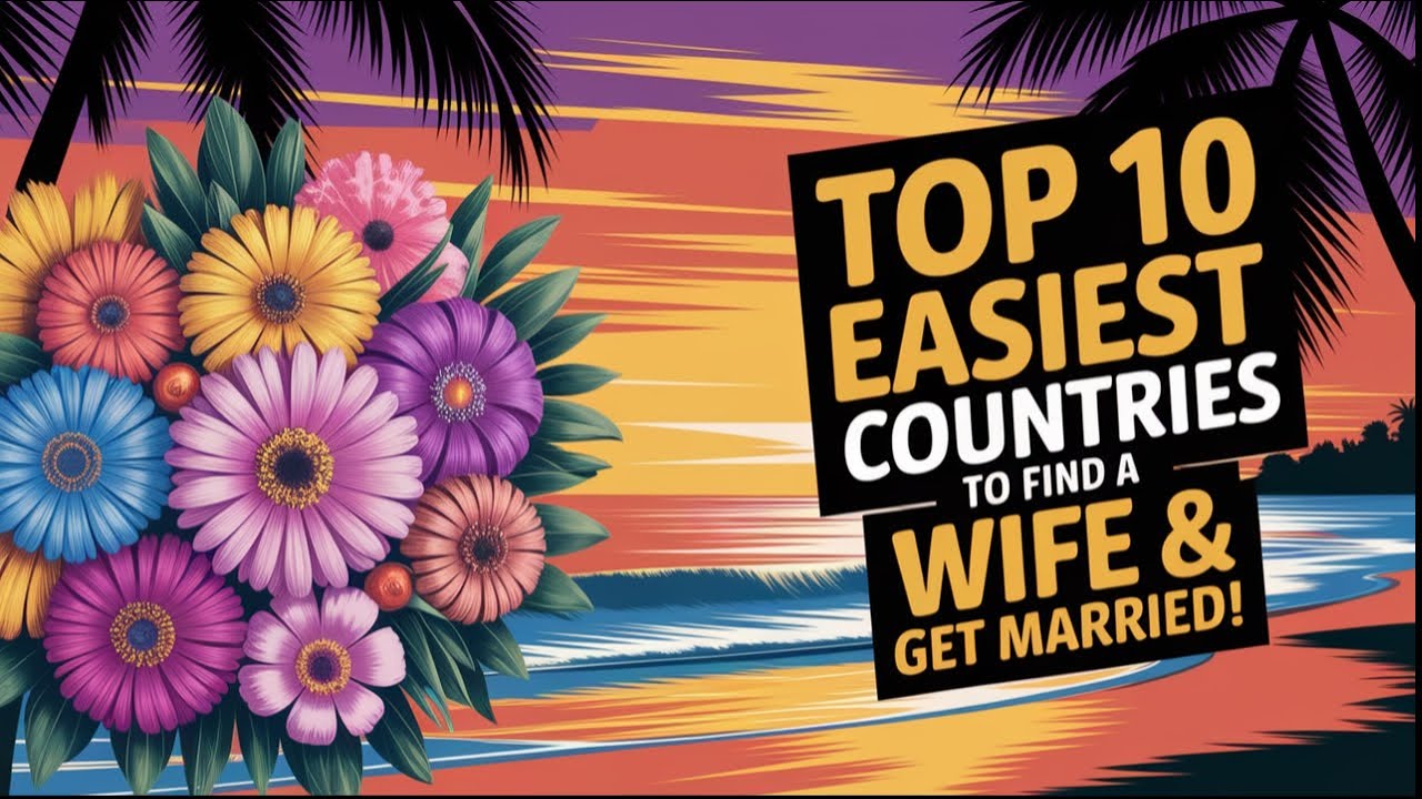 Top 10 Easiest Countries to Find a Wife & Get Married!