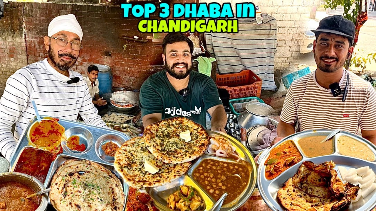 Top 3 Veg DHABAS in Chandigarh You Must Try! | Authentic Punjabi Food | Food Tour India