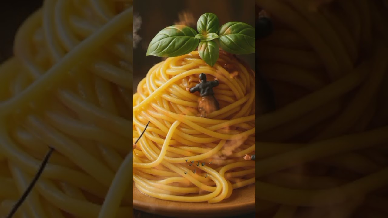 Mini Sliders Madness on a Giant Noodle Plate! 🍔🔥 Noodles x Burgers Combo!