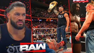 WWE Raw 23 March 2026 - Roman Reigns BRUTALLY ATTACKS CM Punk, Brock Lesnar And Oba Femi BRAWL ? screenshot 4