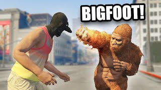 TROLLING PEOPLE AS BIGFOOT IN GTA 5 ONLINE! (SASQUATCH)