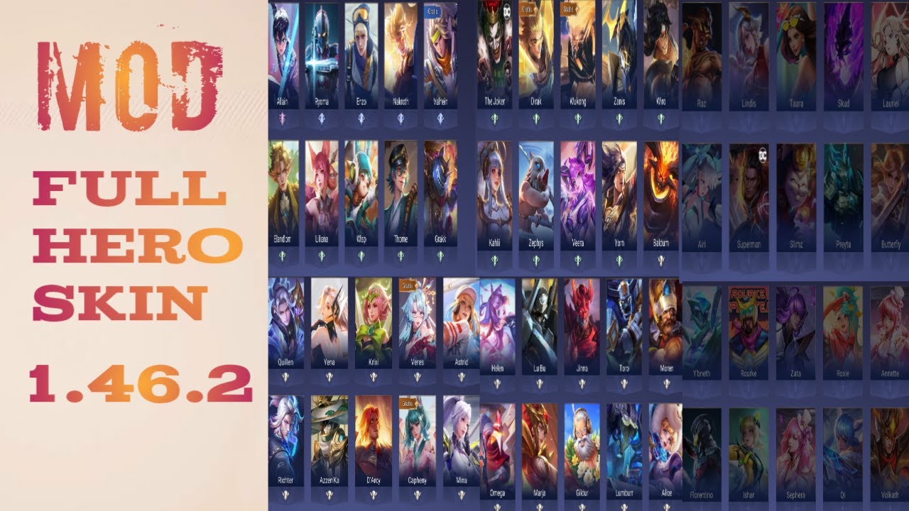 Mod Full Hero Skin AOV ver 1.46.2