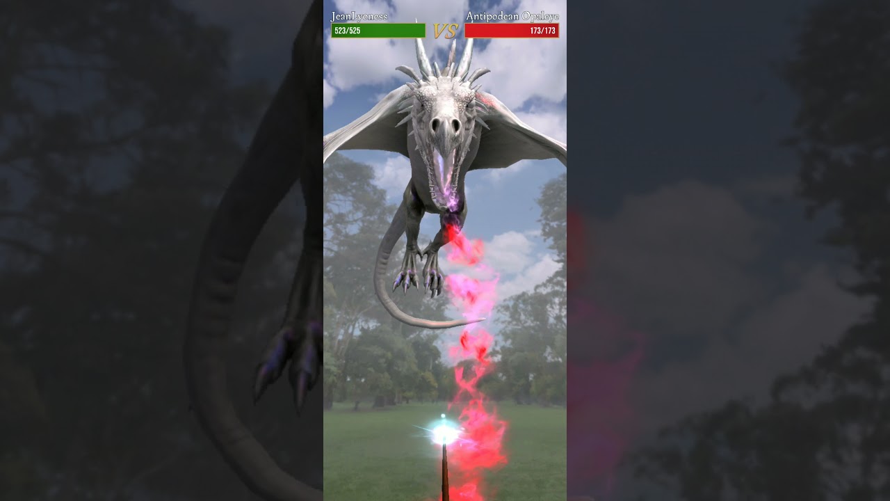 HPWU Antipodean Opaleye Dragon, Oddities Family, Full animation