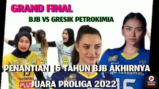 GRAND FINAL PROLIGA 2022 BANDUNG BANK BJB  vs GRESIK PETROKIMIA PROLIGA HASIL PERTANDINGAN BJB JUARA