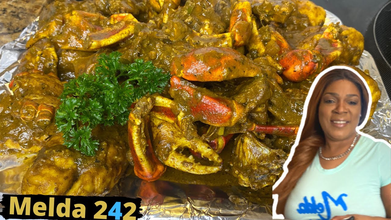 CURRY CRABS WITH DOUGH BAHAMIAN COOKING YouTube