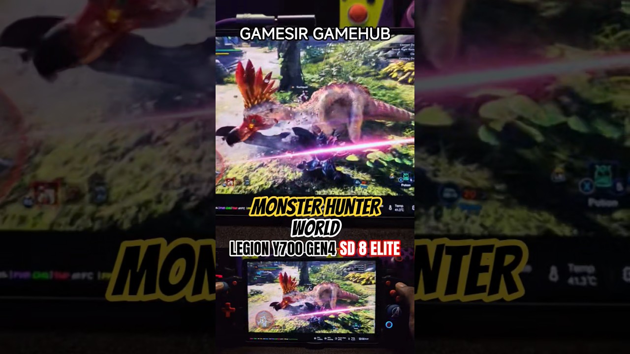 MONSTER HUNTER WOLRD on Legion Y700 Gen4 