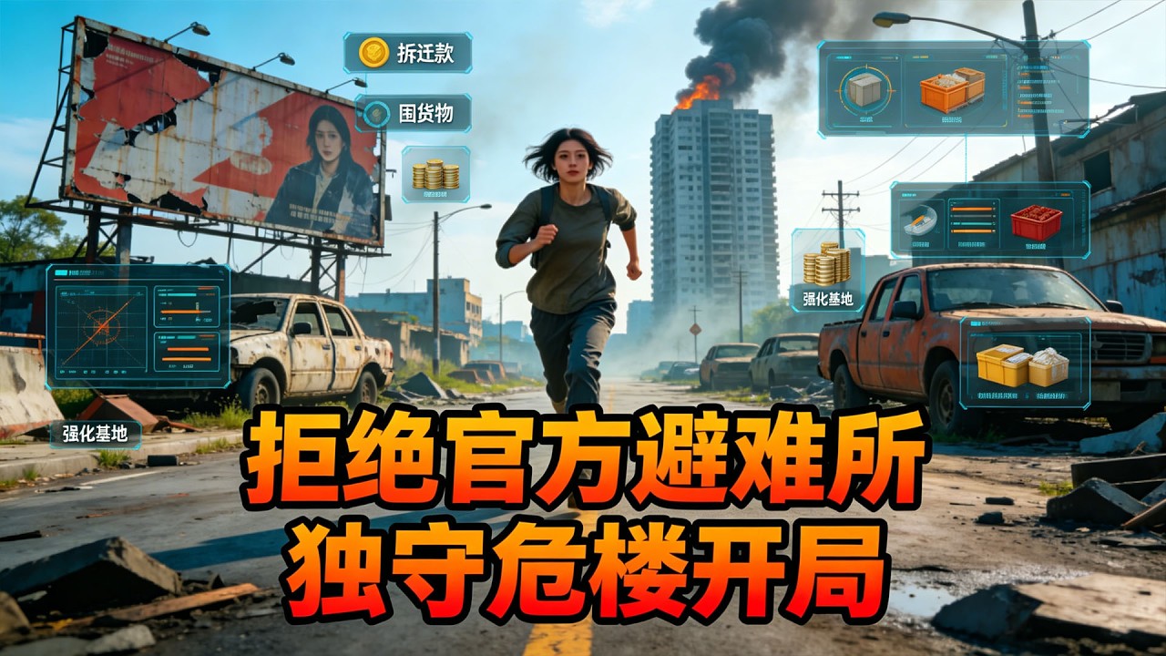 重生末世前五天林晚觉醒堡垒系统，放弃官方庇护所独守危楼逆天改命【末世堡垒】#末日 #求生 #末世 #短劇 #ai劇 #ai真人劇 #天天剧场 #逆天