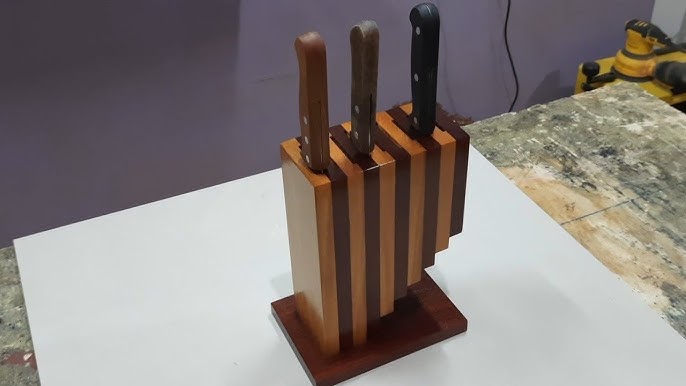Revolving Knife Block, Woodworking Project