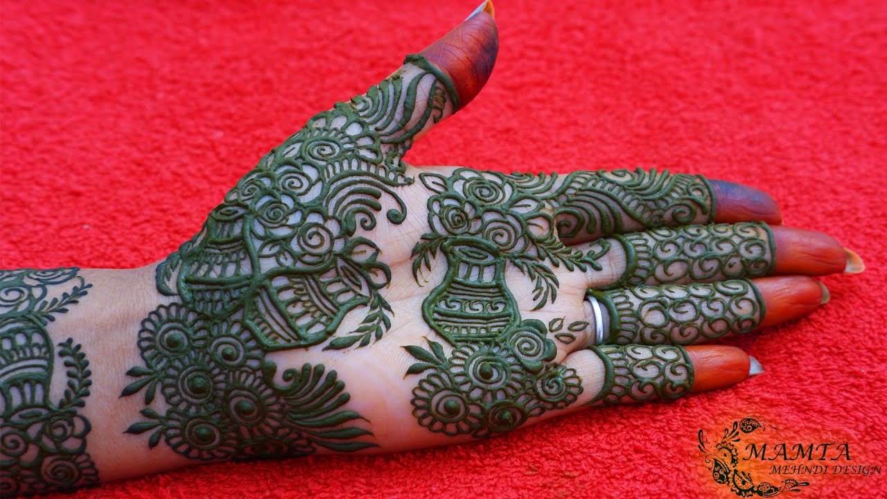 मटका स्टाइल कंगन मेहंदी डिजाइन | New Latest Pot Style Round Mehndi Design