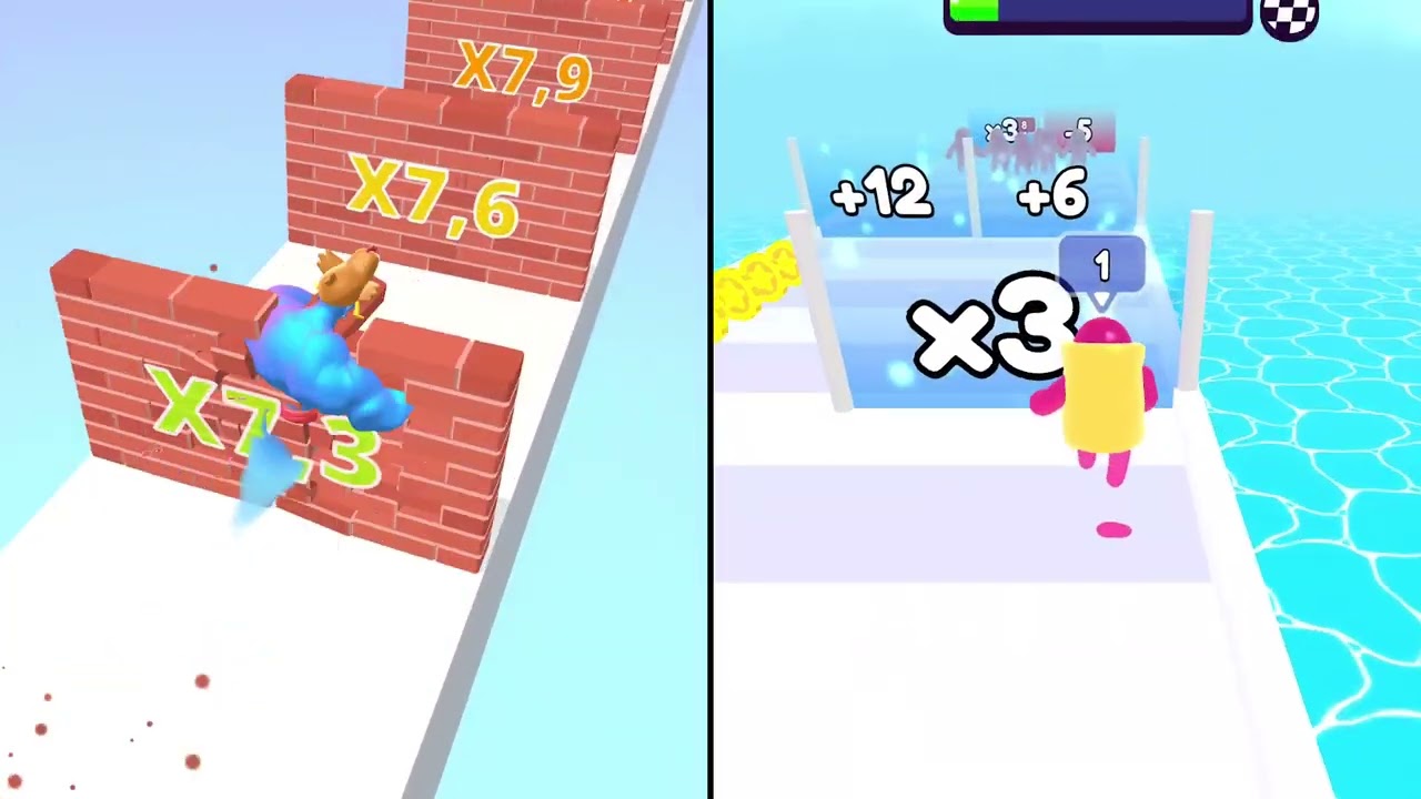 Join BLob Clash 3D Game vs Muscle Rush Game Funny 2024