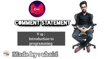 part 19 || comment statement in C++|| urdu /hindi