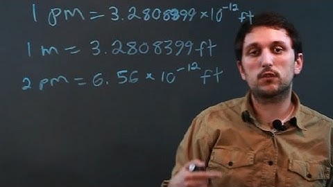 How to Convert Picometers to Feet : Math Questions