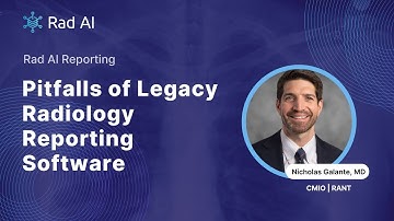 Pitfalls of Legacy Radiology Reporting Software