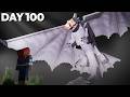 I Spent 100 Days in ALBINO ONLY HOW TO TRAIN YOUR DRAGON in Minecraft!