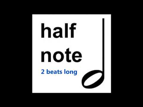 How To Count Half Notes or Minims. - Duration - Time Value - How To Read Music