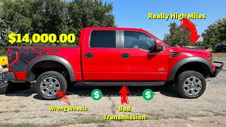 I Bought the Cheapest Ford Raptor EVER for $14K but WHY? Sight Unseen Purchase!