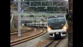 【JR東】E257系 モトM-112編成 あずさ号 ～相模湖駅通過～