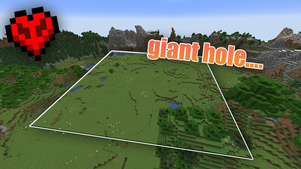 Digging a Giant Hole in Hardcore Minecraft...*LIVE* - YouTube