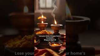 Lose Your Values, Lose Your Home — Bhagavad Gita 1.40 | Family Dharma #Shorts #Shorts