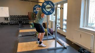 Back squat, 2 sec pause at the bottom