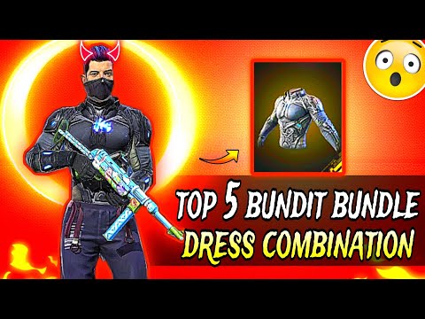 top 5 bundit bundle dress combination in free fire/no top up dress combination😃🤫❤️❤️😡#freefire#viral