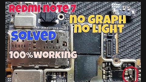 Redmi note 7,note 7s blank display!no graph no light solution