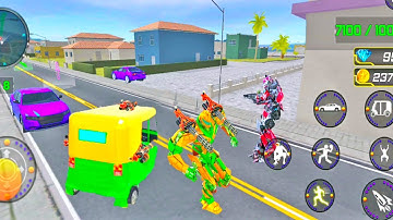 Robot Auto Rickshaw Vs Robots Vs Car Robots | Robot Transform Auto Rickshaw | Android Gameplay #66