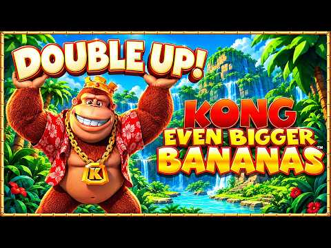 100x+ BONUS WIN, DOUBLE UP in KONG EVEN BIGGER BANANAS Slot at the ORLEANS CASINO in LAS VEGAS!