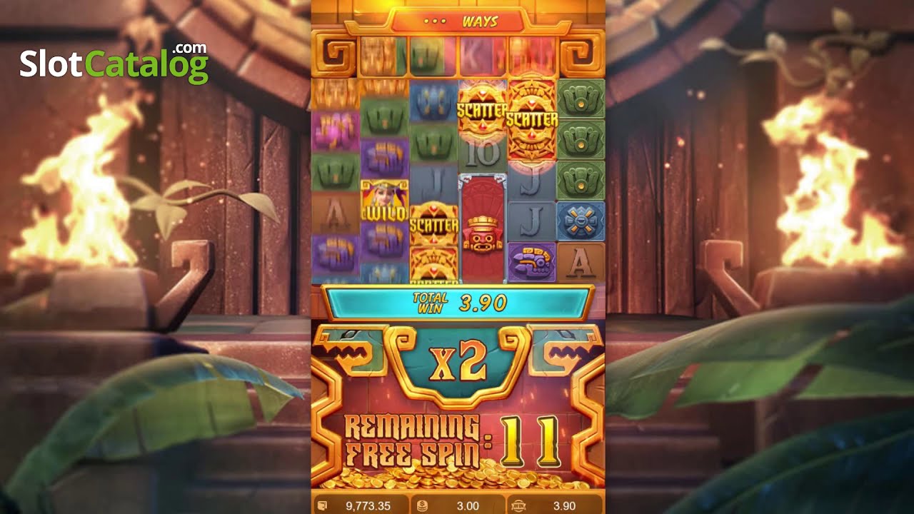 Treasures of Aztec slot from PG Soft - Gameplay (Free Spins)