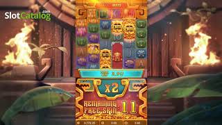 Treasures of Aztec slot from PG Soft - Gameplay (Free Spins) screenshot 3