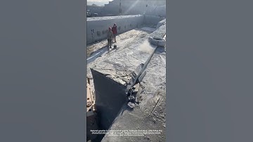 Natural granite mining - good tools and machinery make work more efficient