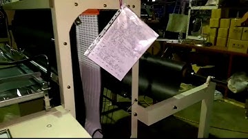 garbage bag making machine with folding
