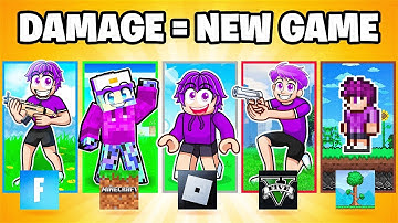 Roblox, But If I Take Damage I Switch Games