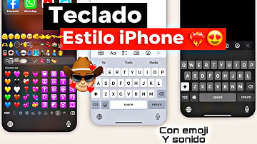 TECLADO ESTILO IPHONE EN ANDROID ❤️😍| +emoji iOS + FONT 2023#tecladoiphone#tecladoios#keyboardios