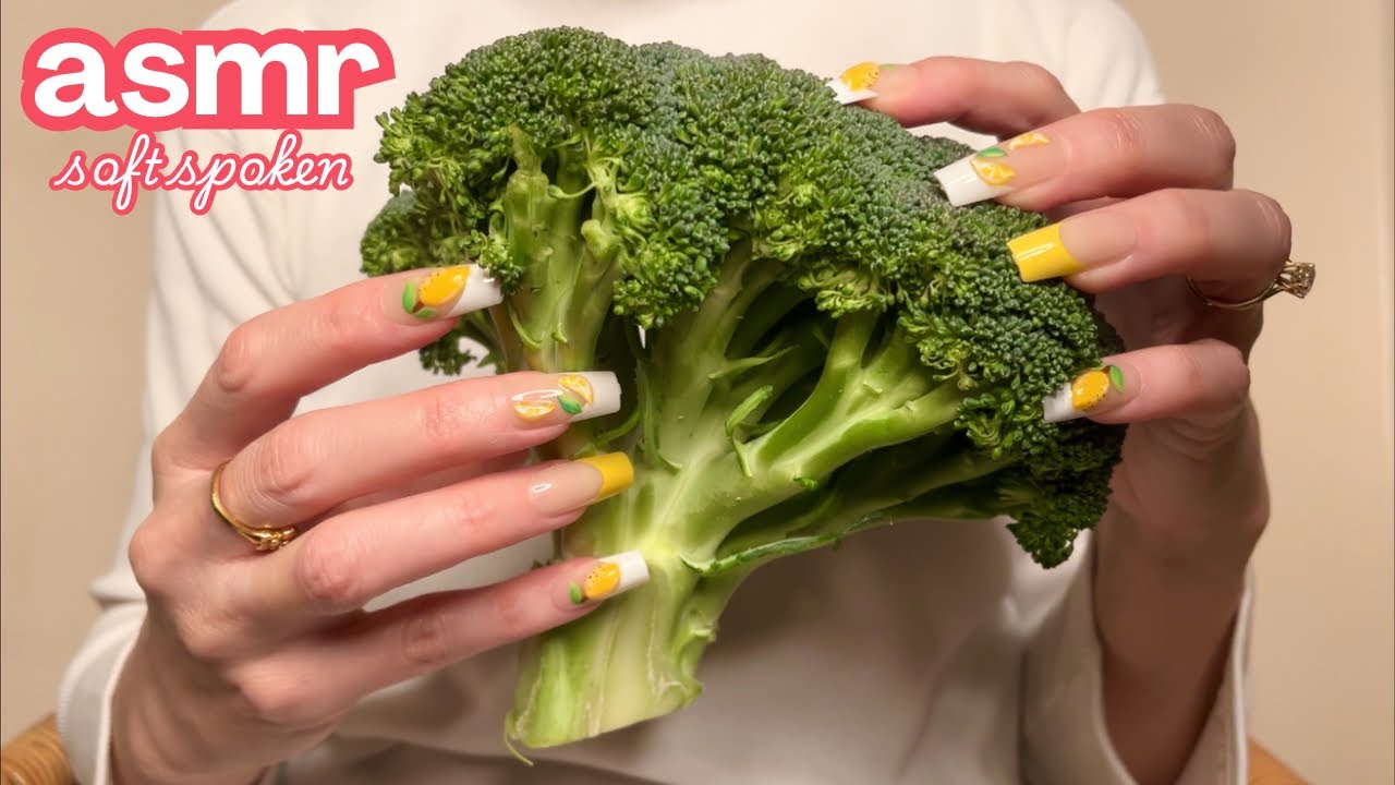 ASMR * Tap/Scratching on 20 Fruits & Veggies!!