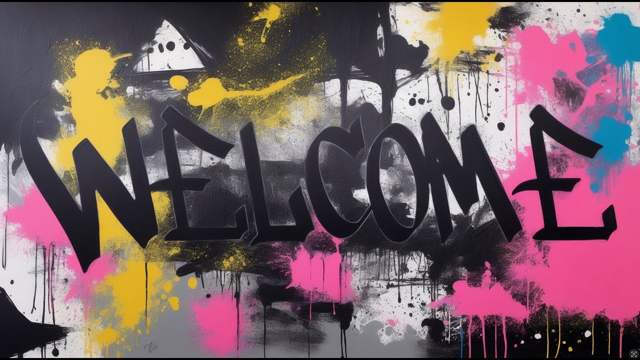 Graffiti style drawing using AI Generator