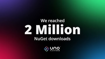 2,000,000 downloads on NuGet - Uno Platform