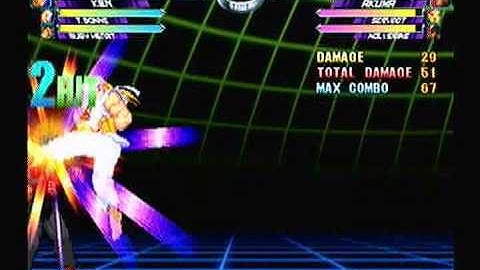 MvC2: Ken Meterless 100% Combo [vs Akuma]