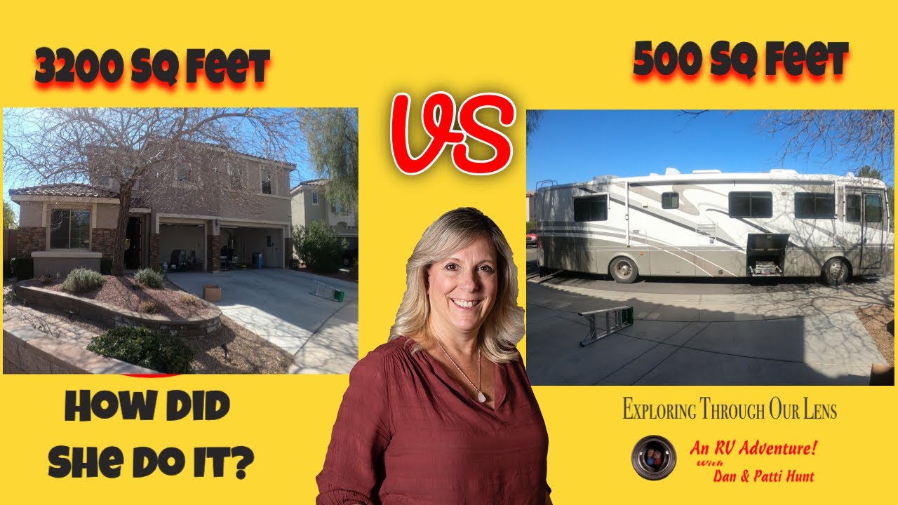 3200 SQ Feet TO 500 SQ Feet Going Full Time RV YouTube