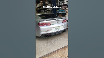 2019 Camaro SS Muffler delete #camaro #chevy #couple #gm #ss #batmobile ￼